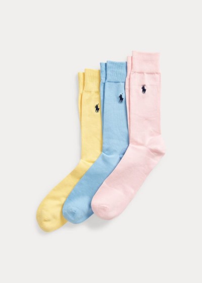 Pánské Ponožky Polo Ralph Lauren Supersoft Kalhoty 3-Pack - 32186-GNQX